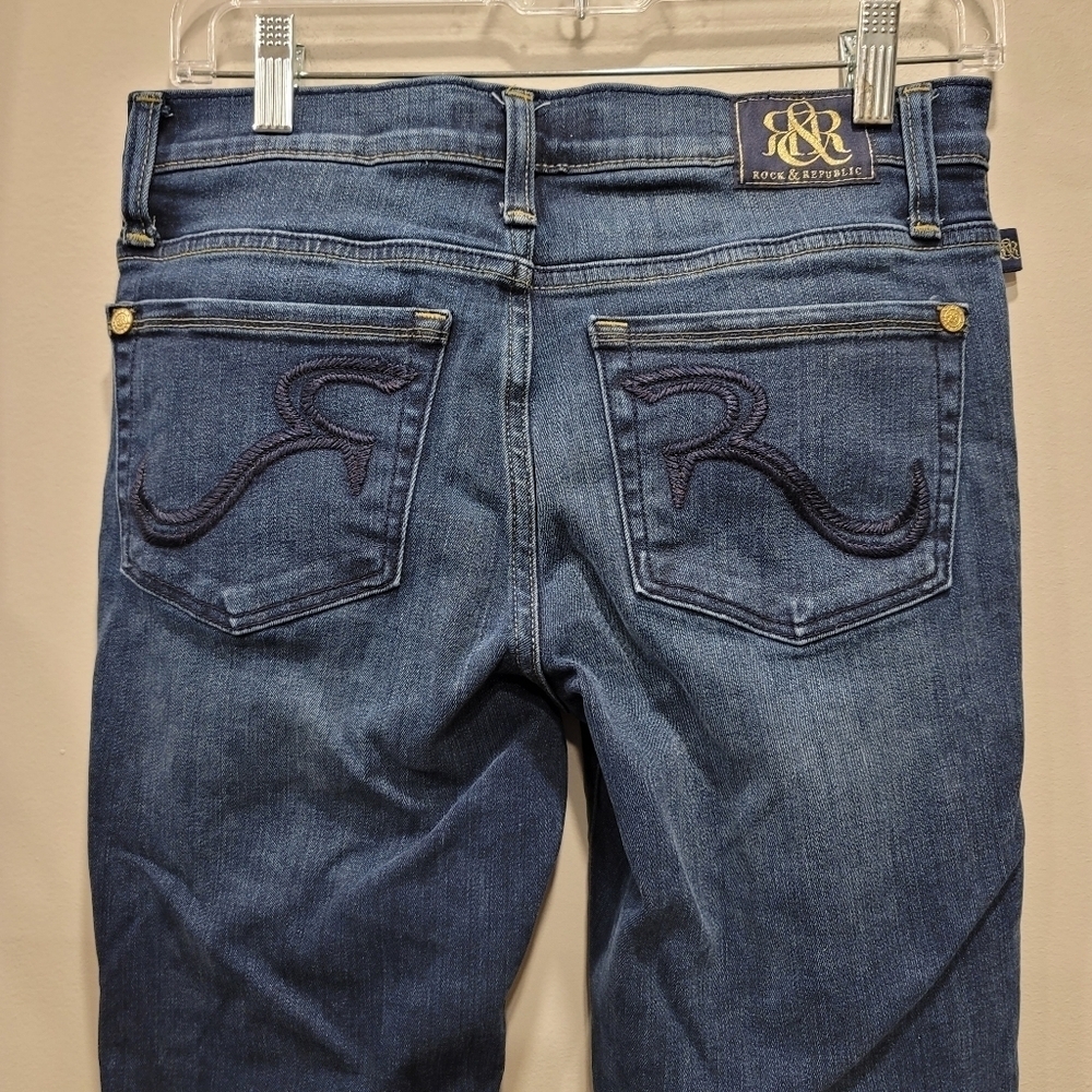 Sz 6M Rock & Republic Denim R Kasandra Bootcut Jeans